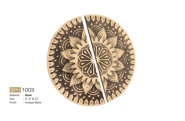 Brass HALF ROUND HANDLE